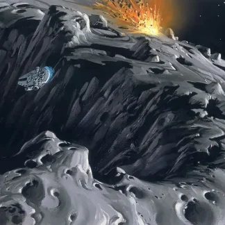 Komar Vlies Fototapete Star Wars Classic Asteroid 500 x 250 cm