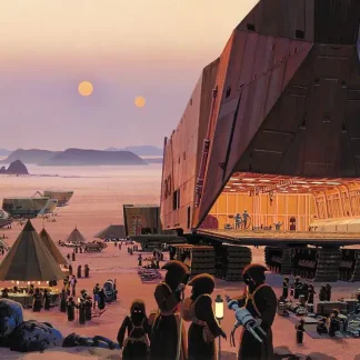 Komar Vlies Fototapete Star Wars Classic Java Markt 500 x 250 cm