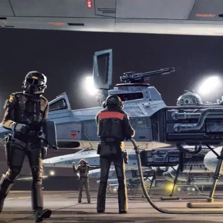 Komar Vlies Fototapete Star Wars Classic Yavin Raumhafen 500 x 250 cm