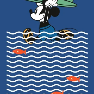 Komar Vlies Fototapete Mickey gone Surfin' 200 x 280 cm