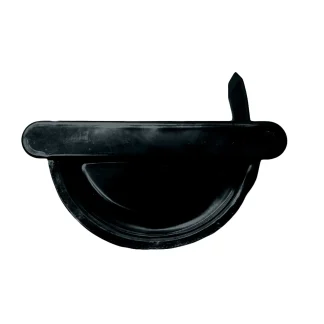 Sarei Endstück Alu Halbrund rund, Rechts, anthrazit