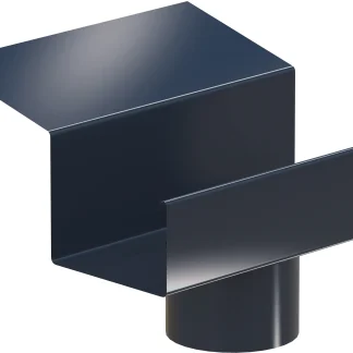 Piccolo Rinnenstutzen 70/60 NW 70/60, Aluminium anthrazit, Kastenform