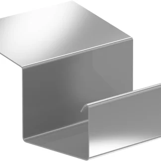 Piccolo Rinnenverbindungsschale NW 70 mm, Aluminium natur, Kastenform