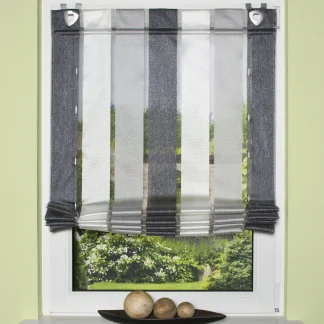 Home Wohnideen Raffrollo anthrazit 130 x 80 cm