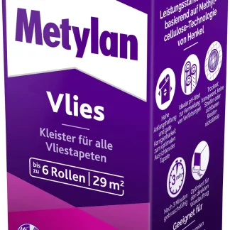 Metylan Vlies Tapetenkleister 180 g Paket, trocknet transparent