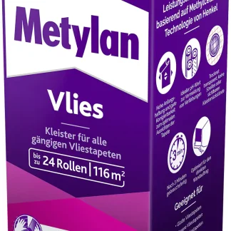 Metylan Vlies Tapetenkleister 720 g Paket, trocknet transparent