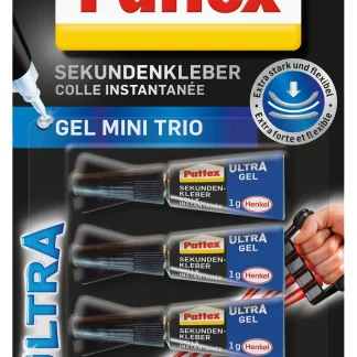 Pattex Sekundenkleber Ultra Mini Trio 3 x 1 g + 1 g