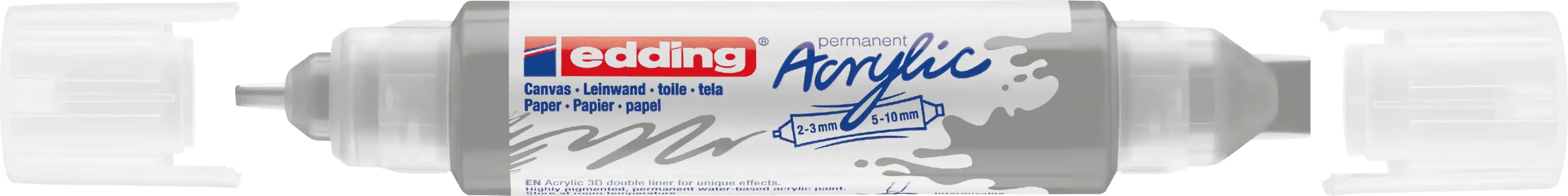 edding 5400 Acryl 3D Double Liner silber