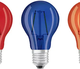 Osram LED Leuchtmittel 5er Color Box E27 2,5W multicolor, klar