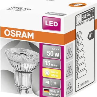 Osram LED Reflektor Star PAR16 50 GU10 4,3W warmweiß, klar