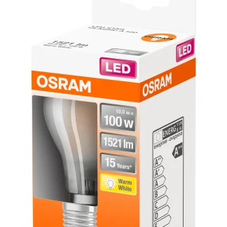 Osram LED Leuchtmittel Classic A100 E27 11W warmweiß, weiß-matt