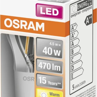 Osram LED Leuchtmittel Super Star Plus Glow P40 E14 4,5 W dimmbar klar