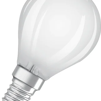Osram LED Leuchtmittel Classic P40 E14 5W warmweiß, dimmbar, weiß matt