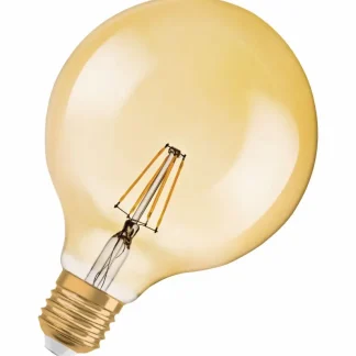 Osram LED Globelampe Vintage 1906 Globe 125 E27 7W warmweiß, amber