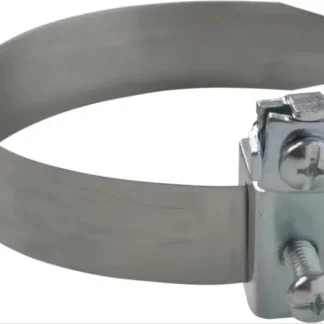 Erdungsbandschelle 1/8" - 1 1/2", V2A, Anschluß: 2,5 - 16 mm²