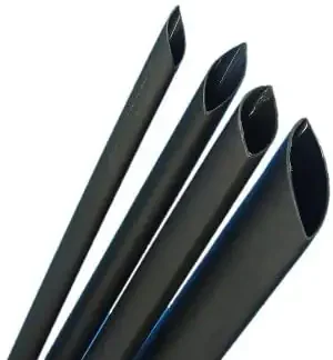 Schrumpfschlauch 2,4 - 1,2 mm Schrumpfrate 2:1, schwarz, 100 cm