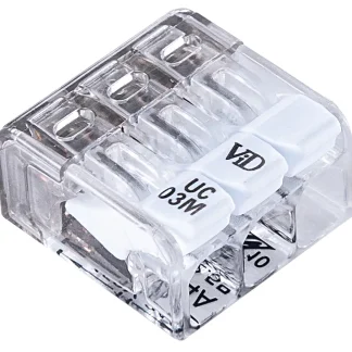 Hebelklemme 10 St., 3 Leiter, 0,2 - 2,5 mm²