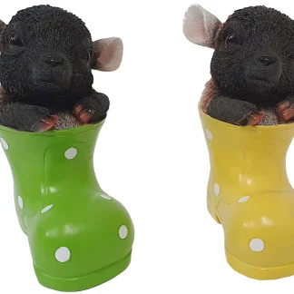 Dekofigur Lamm im Schuh 17 x 12 x 8 cm