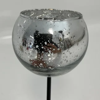 Teelicht-Stecker silber