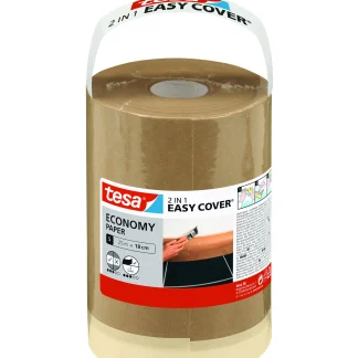 tesa Abdeckpapier Easy Cover Economy Papier Nachfüllrolle S 25 m x 18 cm