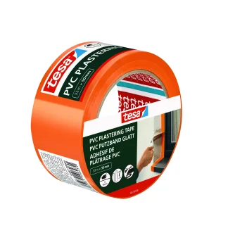 tesa Putzband PVC glatt orange 33 m x 50 mm