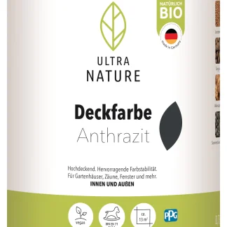 Ultra Nature Deckfarbe 750 ml anthrazit