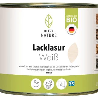 Ultra Nature Lacklasur 375 ml weiß