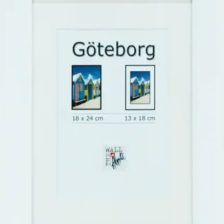 Holz Bilderrahmen Göteborg weiß, 18 x 24 cm