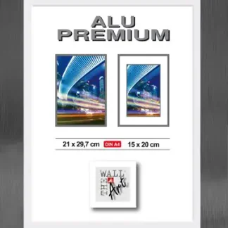 Aluminiumrahmen Quattro schwarz, 21 x 29, 7 cm