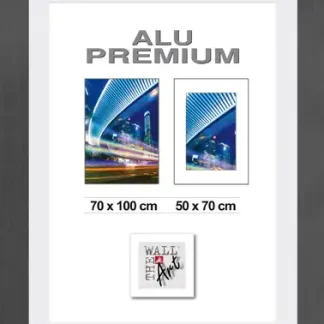 Aluminiumrahmen Quattro schwarz, 70 x 100 cm