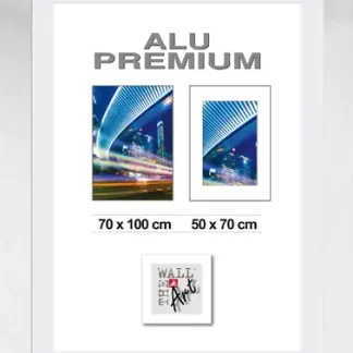 Aluminiumrahmen Quattro silber, 70 x 100 cm