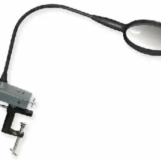 Carson Klemmlupe CL-65 2 fache Vergrößerung, 4 fache Spot, mit LED- Beleuchtung, Schwanenhals