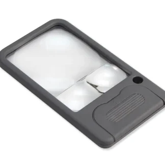 Carson Taschenlupe PM-33 mit LED, 2,5-facher Vergrößerung, 5- und 6-fach Spot