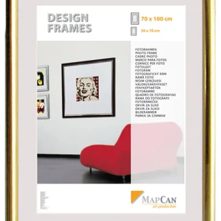 Kunststoff Bilderrahmen Design Frames gold, 10,5 x 15 cm