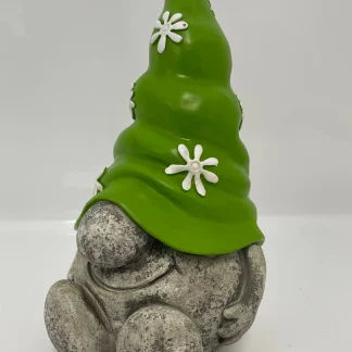 Dekofigur Wichtel sitzend grün 30 x 18 x 18 cm