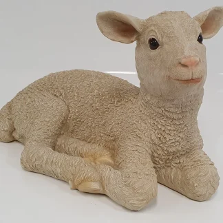 Dekofigur Lamm liegend 26 x 20 x 40 cm