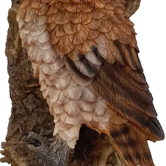 Dekofigur Eule auf Stamm 28 x 10 x 12 cm