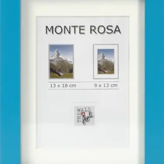 Holz Bilderrahmen Monte Rosa cyan, 13x 18 cm