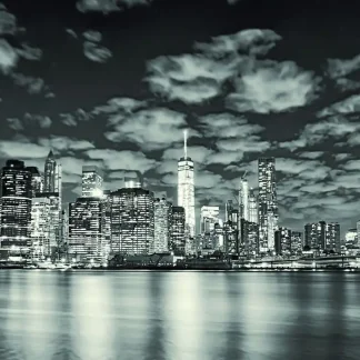 Deco-Glas Bild - NY Black + White 125 x 50 cm