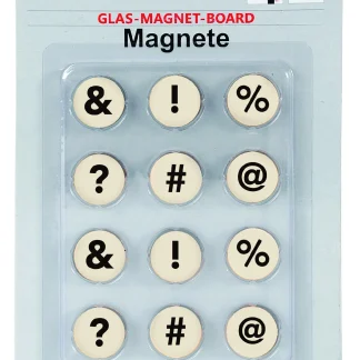 Magnetset 12-teilig - Symbol für Glas-Magnet-Board