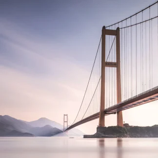 Deco-Canvas Bild - Bridge 100 x 75 cm