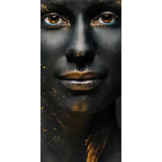 Deco-Glas Bild - Goldene Frau 80 x 30 cm