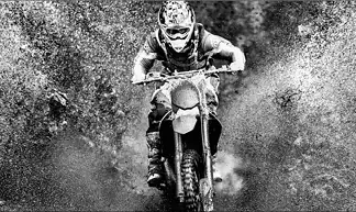 Deco-Glas Bild - Motocross 80 x 30 cm