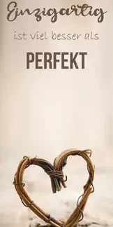 Deco-Canvas Bild - Perfektes Herz 30 x 70 cm