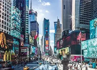 Deco-Panel Bild - Time Square 90 x 29 cm