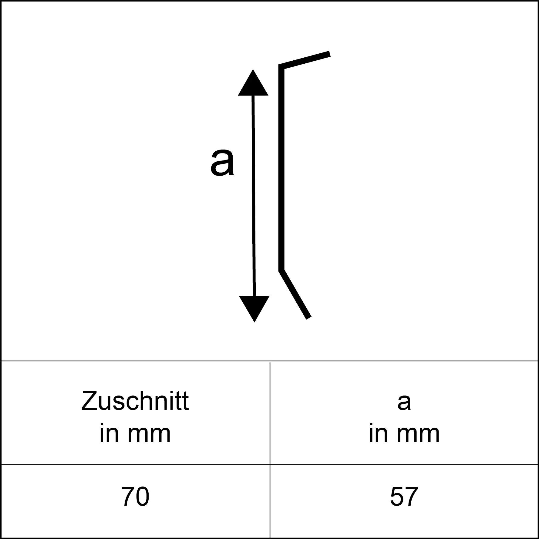 Sarei Kappleiste 1000 x 60 mm natur