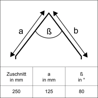 Sarei Firstblech 2000 x 250 mm natur