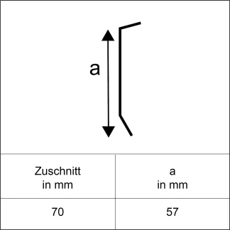 Sarei Kappleiste 2000 x 70 mm anthrazit