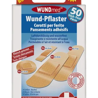 Wundmed Wundpflaster Strips wasserabweisend verschiedene größen 50 Stück