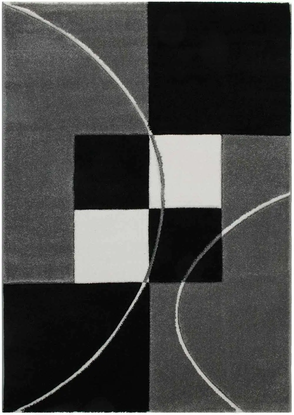 Teppich Florida Prada, schwarz, 80 x 150 cm